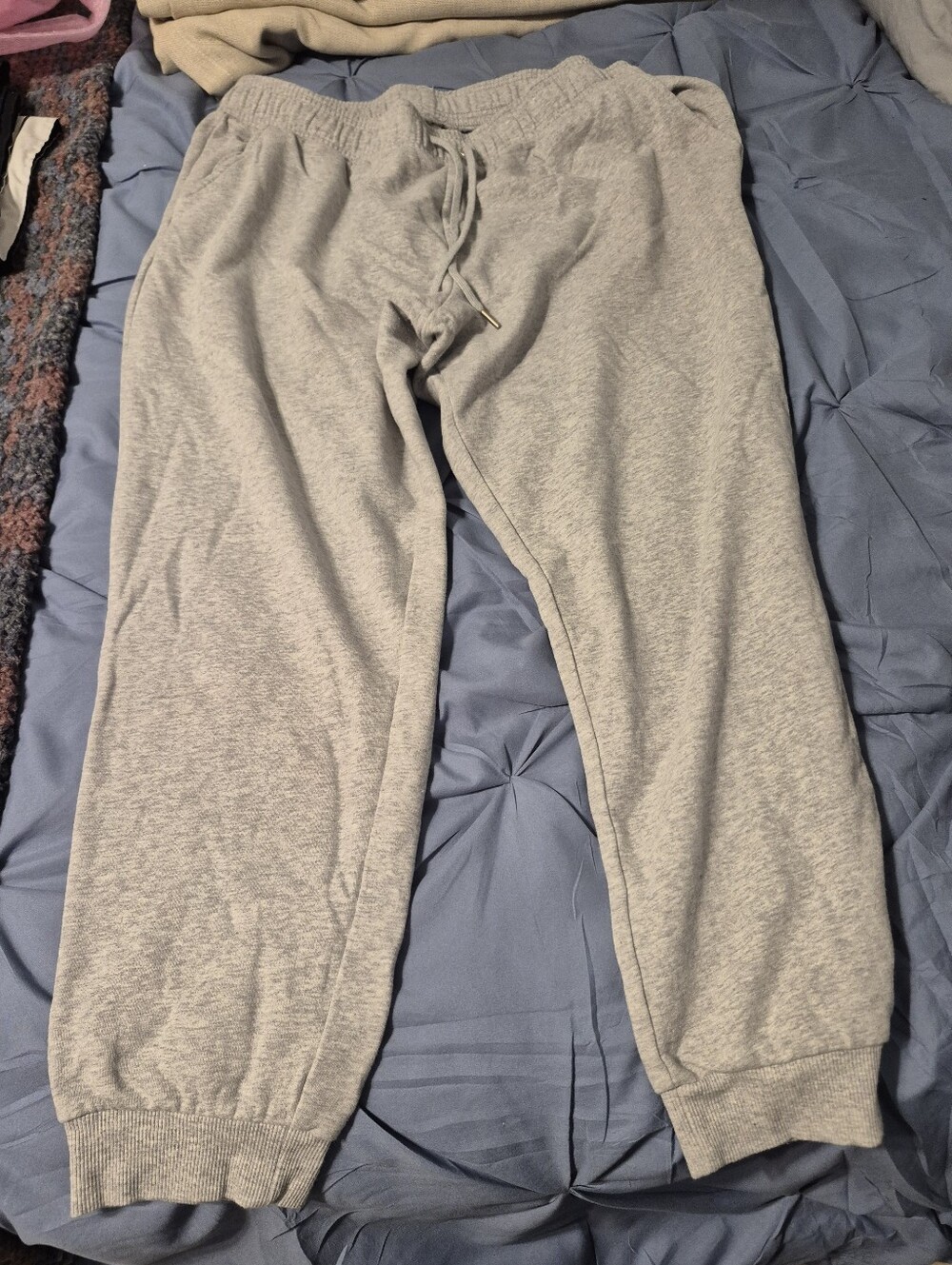Auden Light Gray Kids Sweatpants with Drawstring